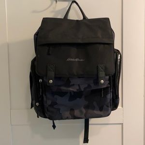 Eddie Bauer Black Camo Diaper Bag